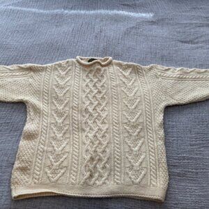 Genuine Irish wool sweater Doogan Donegal sz. L